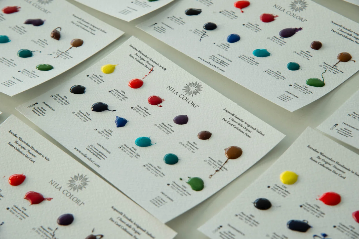 Dot Card 12 Colors Fonte Collection Set