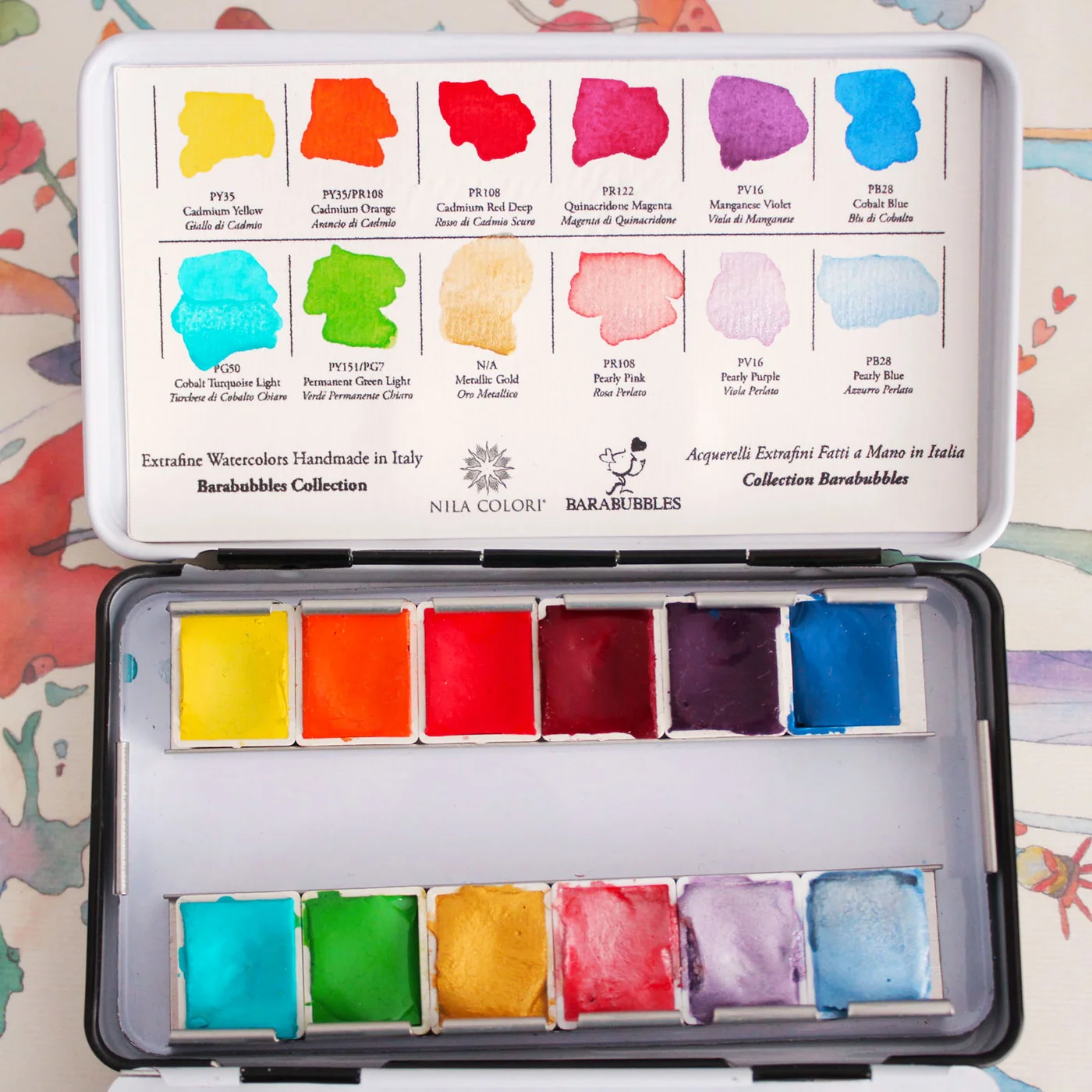Barabubbles Collection Extrafine Handmade Watercolor Set